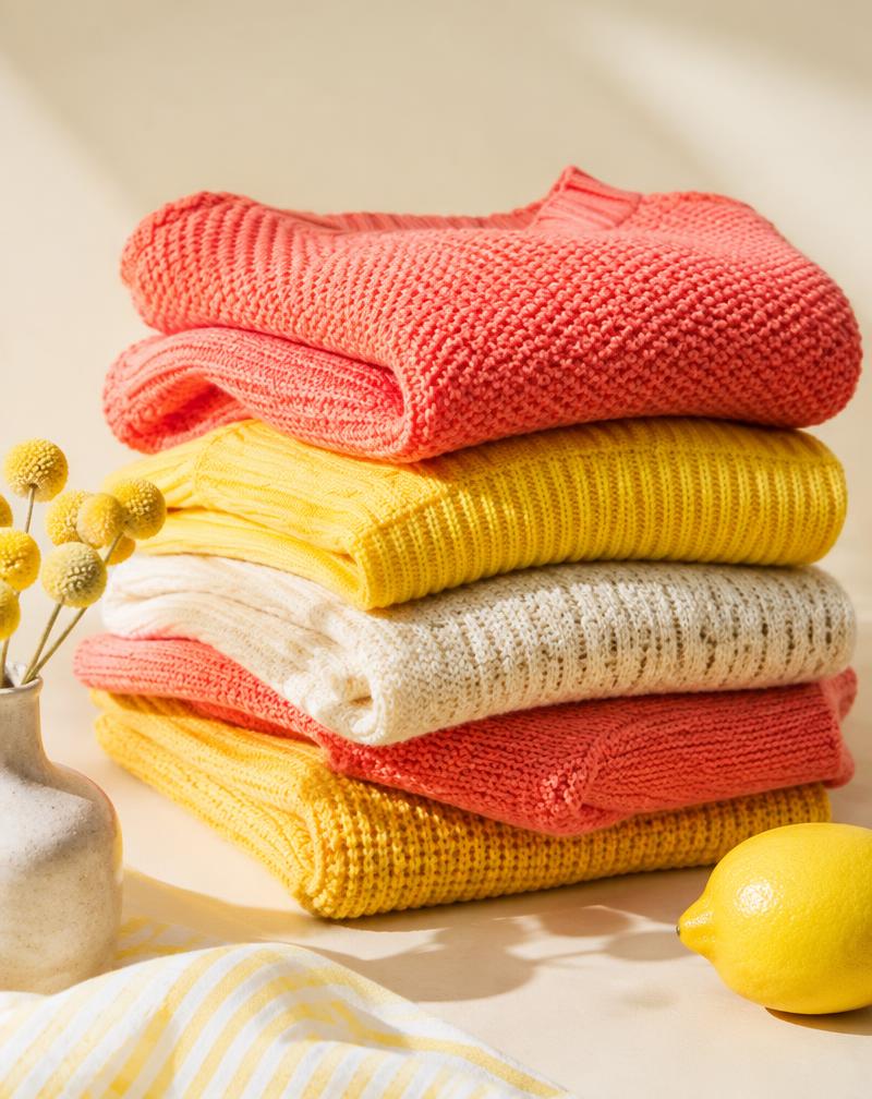 Bright knitwear