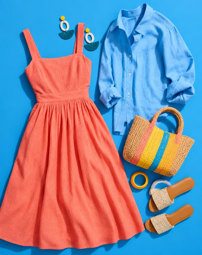 Colorful summer clothing