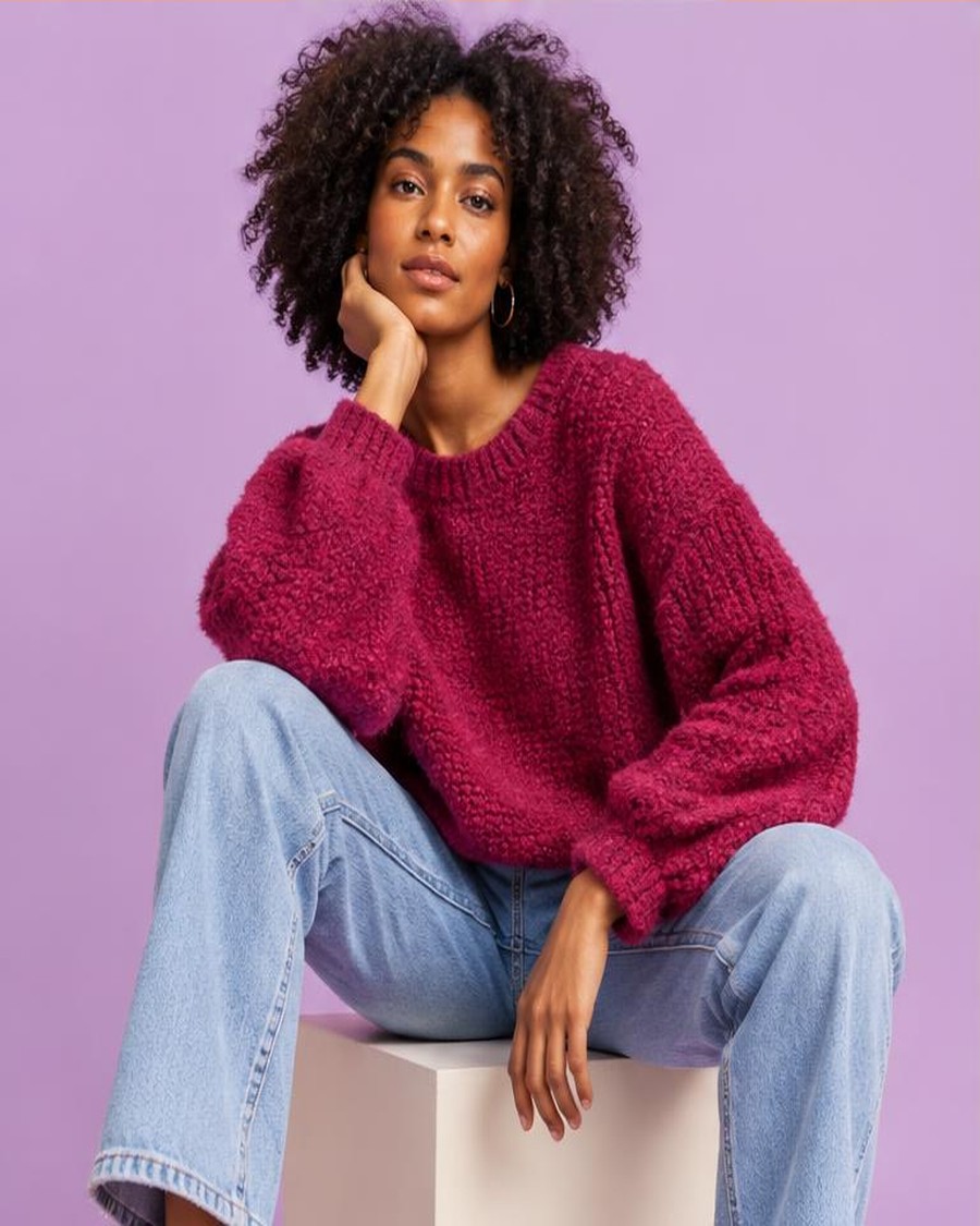 Lilac Chunky Knit