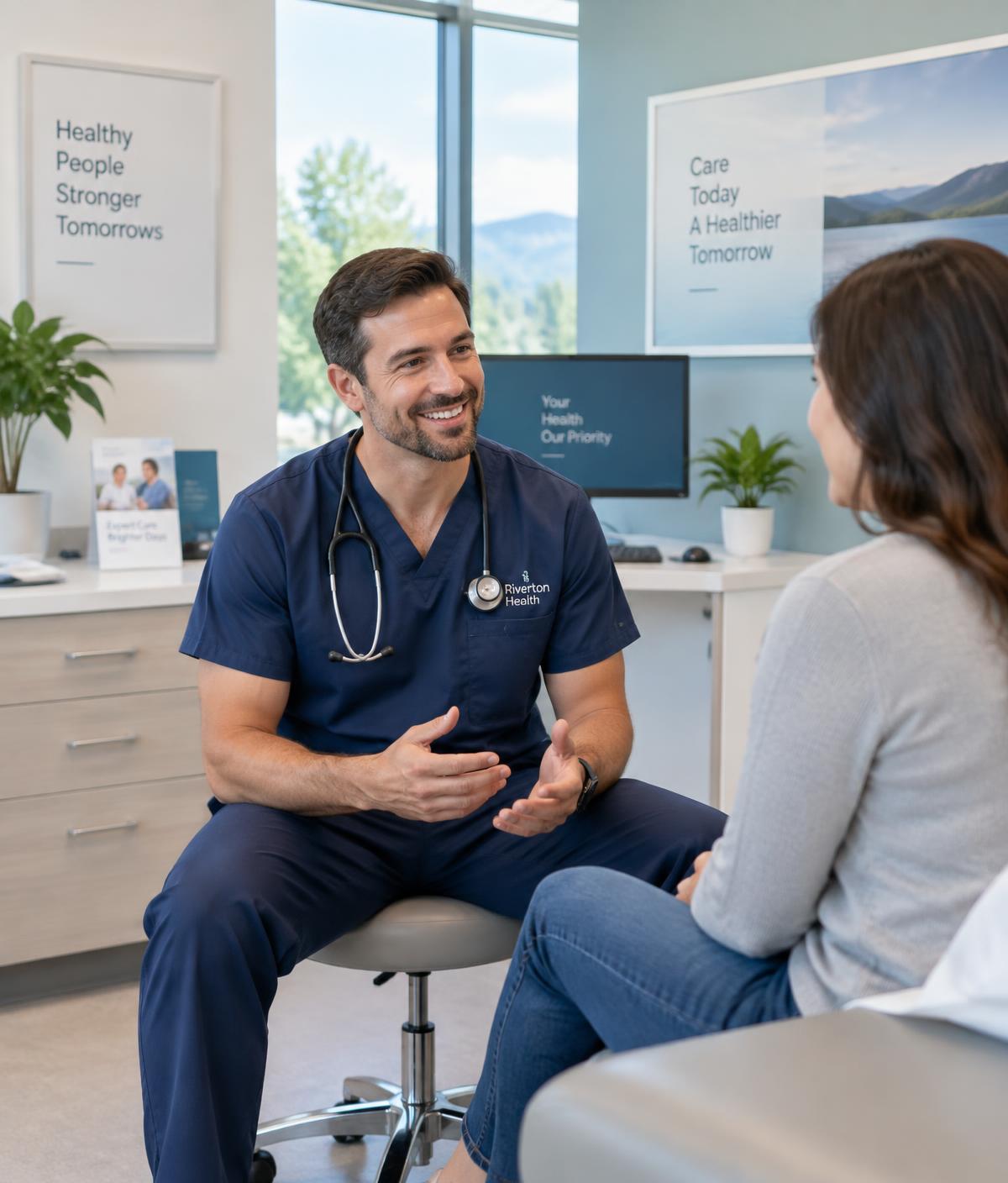 Reception and day-surgery wing at Novus Health